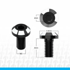 Bachmann Store -Bachmann Store 1up racing 80901 ultralite perfect center screws m3 x 6 4 pack2