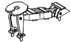 Details West TH-1004 HO Scale Piggyback Hitches 5 Each