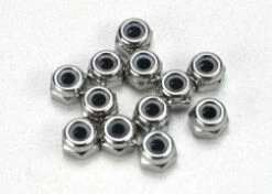 Traxxas 5158 Nylon Locking Nuts 2.5mm 12 Pack