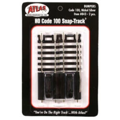 Atlas 843 HO Scale Code 100 Track Bumpers (2 Pack)