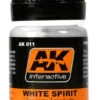 AK Interactive 11 White Spirit Enamel Thinner 35ml Bottle 1 AK Interactive 11 White Spirit Enamel Thinner 35ml Bottle -Bachmann Store ak interactive 11 white spirit enamel thinner 35ml bottle