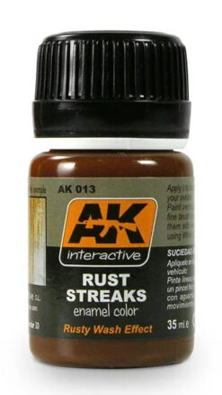 AK Interactive 13 Rust Streaks Enamel Paint 35ml Bottle