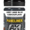 AK Interactive 2072 Air Series: Panel Liner Grey & Blue Camouflage Enamel Paint 35ml Bottle -Bachmann Store ak interactive 2072 air series panel liner grey blue camouflage enamel paint 35ml bottle