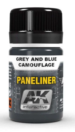 AK Interactive 2072 Air Series: Panel Liner Grey & Blue Camouflage Enamel Paint 35ml Bottle