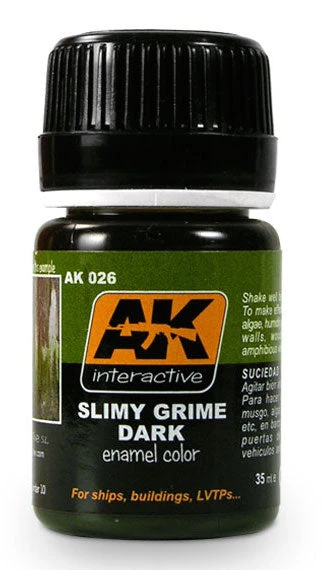 AK Interactive 26 Slimy Grime Dark Enamel Paint 35ml Bottle 3 AK Interactive 26 Slimy Grime Dark Enamel Paint 35ml Bottle