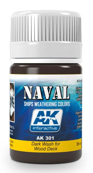 AK Interactive 301 Wood Deck Dark Wash Enamel Paint 35ml Bottle 3 AK Interactive 301 Wood Deck Dark Wash Enamel Paint 35ml Bottle