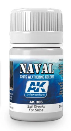 AK Interactive 306 Ships Salt Streaks Enamel Paint 35ml Bottle