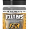 AK Interactive 4161 Neutral Grey Filter Enamel Paint 35ml Bottle
