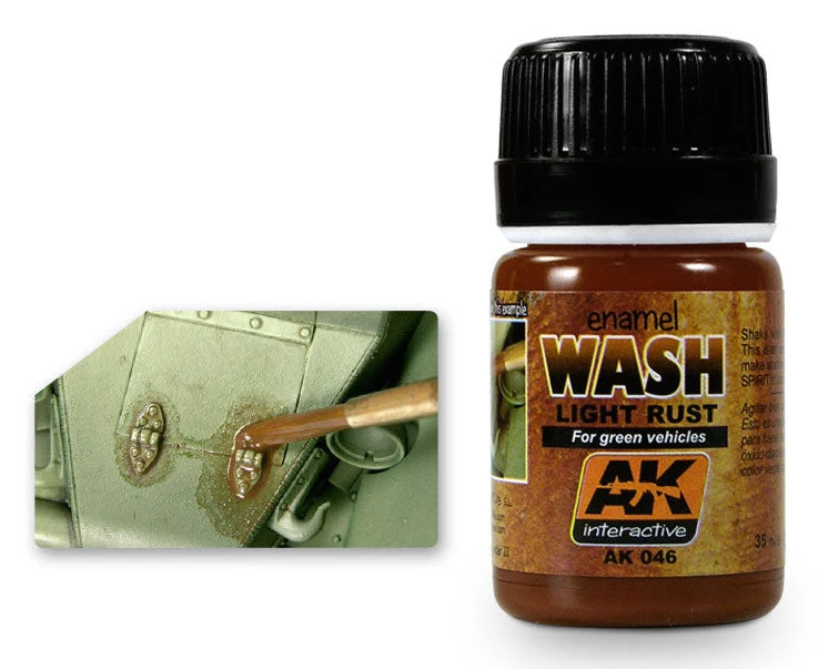 AK Interactive 46 Light Rust Wash Enamel Paint 35ml Bottle 4 AK Interactive 46 Light Rust Wash Enamel Paint 35ml Bottle - Image 2