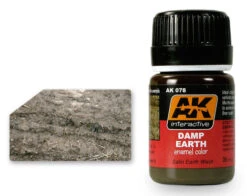 AK Interactive 78 Damp Earth Satin Wash Enamel Paint 35ml Bottle -Bachmann Store ak interactive 78 damp earth satin wash enamel paint 35ml bottle a