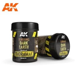 AK Interactive 8018 Diorama Series: Terrains Dark Earth Texture Acrylic 250ml Bottle 5 AK Interactive 8018 Diorama Series: Terrains Dark Earth Texture Acrylic 250ml Bottle -Bachmann Store ak interactive 8018 diorama series terrains dark earth texture acrylic 250ml bottle