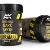 AK Interactive 8018 Diorama Series: Terrains Dark Earth Texture Acrylic 250ml Bottle -Bachmann Store ak interactive 8018 diorama series terrains dark earth texture acrylic 250ml bottle 1