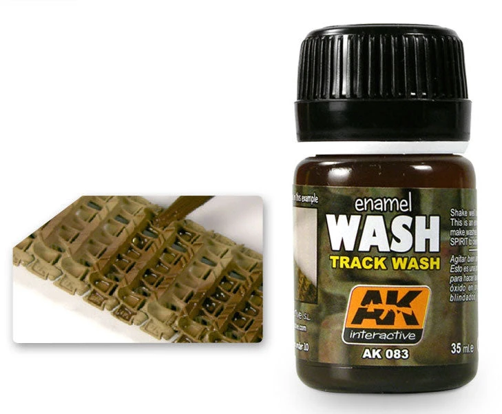 AK Interactive 83 Track Wash Enamel Paint 35ml Bottle 4 AK Interactive 83 Track Wash Enamel Paint 35ml Bottle - Image 2