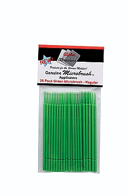 Alpha MicroBrush 1302 Green Regular Applicators 25 Pack 2 Alpha MicroBrush 1302 Green Regular Applicators 25 Pack