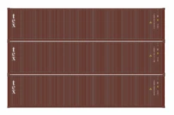 Athearn 16383 HO Scale 40' Low Cube Container Textainer TGHU 3 Pack #1