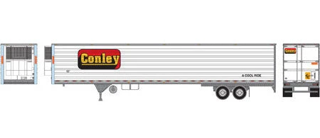 Athearn 17906 HO Scale 53' Utility Reefer Trailer Conley 2930 4 Athearn 17906 HO Scale 53' Utility Reefer Trailer Conley 2930 - Image 2