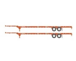 Athearn 26037 HO Scale 53' Container Chassis Canadian National CN 2 Pack