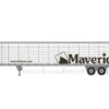 Athearn 26756 HO Scale 53' Utility Reefer Trailer Maverick T15032 -Bachmann Store athearn 26756 ho scale 53 utility reefer trailer maverick t15032