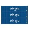 Athearn 28371 HO Scale 40' High Cube Container CMA-CGM ECMU 3 Pack -Bachmann Store athearn 28371 ho scale 40 high cube container cma cgm ecmu 3 pack