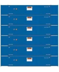 Athearn 28522 HO Scale 53' CIMC Intermodal Container Yellow YRCU 6 Pack #2