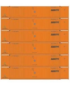 Athearn 28523 HO Scale 53' CIMC Intermodal Container Schneider SNLU 6 Pack #1