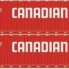 Athearn 28532 HO Scale 60' Intermodal (Don Fang) Container Canadian Tire CDAU 2 Pack #2