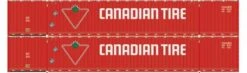 Athearn 28532 HO Scale 60' Intermodal (Don Fang) Container Canadian Tire CDAU 2 Pack #2