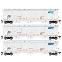 Athearn Genesis G89988 HO Scale Trinity 3 Bay Covered Hopper GATX/GACX 3 Pack