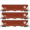 Athearn Genesis G90006 HO Scale Trinity 3 Bay Covered Hopper BNSF "Circle/Cross" 3 Pack #2