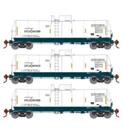 Athearn RTR 16401 HO Scale 16k Clay Slurry Tank Car Union UTLX 3 Pack