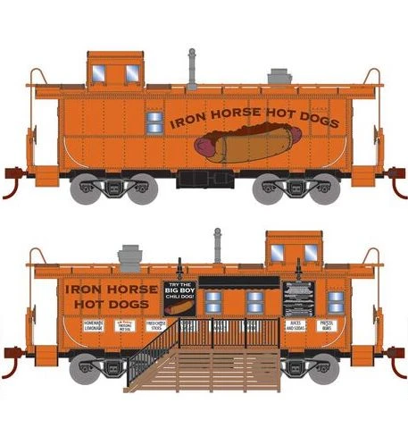 Athearn RTR 74040 HO Scale Concession Cupola Caboose Set Iron Horse Hot Dogs 3 Athearn RTR 74040 HO Scale Concession Cupola Caboose Set Iron Horse Hot Dogs