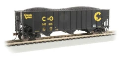 Bachmann 18744 HO Scale 100 Ton 3 Bay Hopper Chessie System C&O 142315
