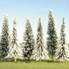 Bachmann 32002 SceneScapes Pine Trees With Snow 5-6" 6 Pack -Bachmann Store bachmann 2002 scenescapes pine trees with snow 5 6 6 pack