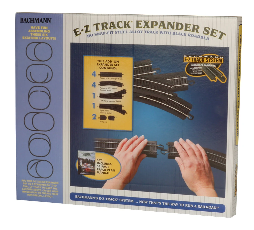 Bachmann 44494 HO Scale Steel E-Z Track Layout Expander Pack 3 Bachmann 44494 HO Scale Steel E-Z Track Layout Expander Pack