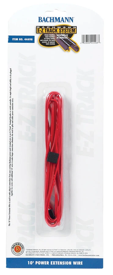 Bachmann 44498 E-Z Track 10' Red Terminal Extension Wire 3 Bachmann 44498 E-Z Track 10' Red Terminal Extension Wire