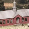 Bachmann Plasticville 45533 HO Scale 1930's School House Kit -Bachmann Store bachmann plasticville 45533 ho scale 1930s school house kit