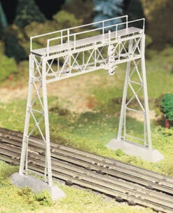 Bachmann Plasticville 45623 O Scale Silver Overhead Signal Bridge Kit
