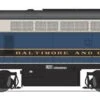 BLI 8275 HO Scale Baldwin RF-16 B Unit Sharkknose Diesel Baltimore & Ohio B&O 857X - Stealth -Bachmann Store bli 8275 ho scale baldwin rf 16 b unit sharknose diesel baltimore ohio b o 857x stealth