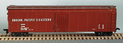 Bowser 55423 HO Scale 50' Round Roof Boxcar Oregon Pacific & Eastern OP&E #s Vary - NOS 3 Bowser 55423 HO Scale 50' Round Roof Boxcar Oregon Pacific & Eastern OP&E #s Vary - NOS
