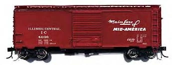 Branchline Trains 1506 HO Scale 40' AAR Boxcar Illinios Central IC 4068 - NOS 3 Branchline Trains 1506 HO Scale 40' AAR Boxcar Illinios Central IC 4068 - NOS