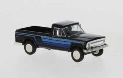 Brekina 19810 HO Scale 1967 Jeep Gladiator Hancho Edition Black And Blue