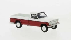 Brekina 19813 HO Scale 1967 Jeep Gladiator Red And White