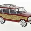 Brekina 19872 HO Scale 1967 Jeep Wagoneer Woodgrain And Red -Bachmann Store brekina 19872 ho scale 1967 jeep wagoneer woodgrain and red