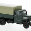 Brekina 30721 HO Scale 1950s Robar Garant Low SIde Delivery Truck With Tarp - Green -Bachmann Store brekina 30721 ho scale 1950s robar garant low side delivery truck with tarp green