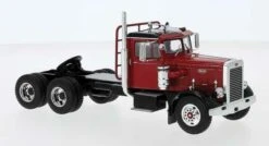 Brekina 85750 HO Scale 1955 Peterbilt 281 Semi Tractor Cab - Red