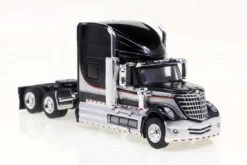 Brekina 85825 HO Scale 2010 International Lonestar Semi Tractor Cab - Black And Silver