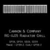 Cannon & Company 1405 HO Scale Radiator Grilles & Shutters Wire Mesh Grille For EMD GP/SD 38/39 (4) -Bachmann Store cannon company 1405 ho scale radiator grilles shutters wire mesh grille for emd gp sd 38 39 phase 1 gp39 2 early gp38 2 4 pack