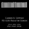 Cannon & Company 1406 HO Scale Radiator Screens GP50/60 -Bachmann Store cannon company 1406 ho scale radiator screens gp50 60