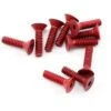 CRC 1453 Red 4-40x7/16" Aluminum Flat Head Screw 10 Pack -Bachmann Store crc 1453 red 4 40x7 16 aluminum flat head screw 10 pack