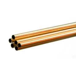 K&S Engineering 1147 3/16"x36" Round Brass Tube With .014 Wall 6 Pack